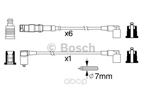 

Комплект высоковольтных проводов BOSCH 0986356332