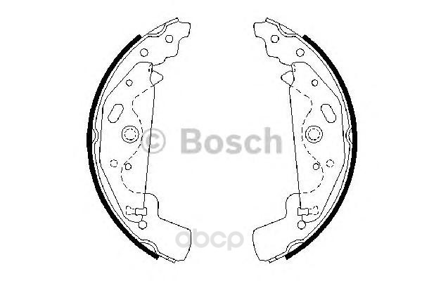 

Тормозные колодки барабанные land rover freelander 1.8i/2.0d 00 BOSCH 986487643