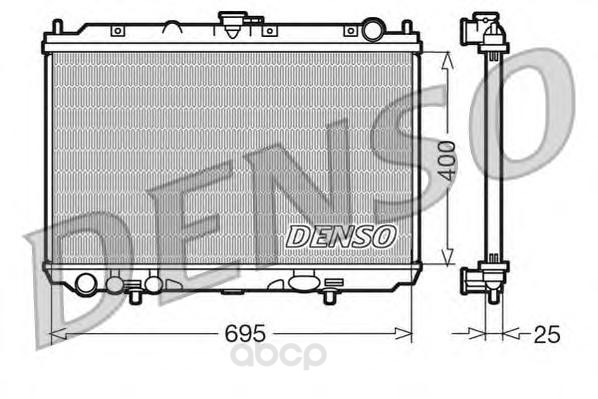

Радиатор 695x400 Denso DRM46016