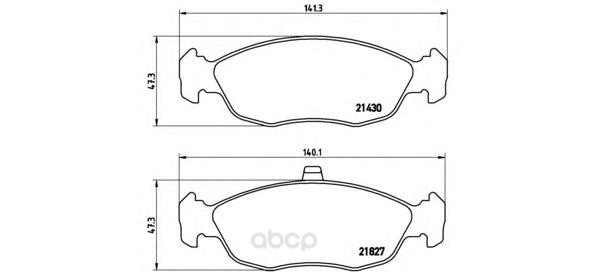 

Тормозные колодки дисковые brembo P61051