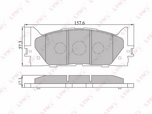 

Тормозные колодки LYNXauto дисковые BD7530