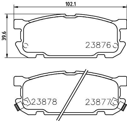 

Тормозные колодки MINTEX дисковые MDB2249