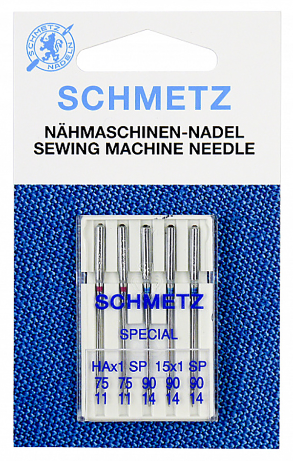 

Иглы Супер стрейч Schmetz 130/705 HA x 1 SP № 75(2), 90(3) 5 шт,