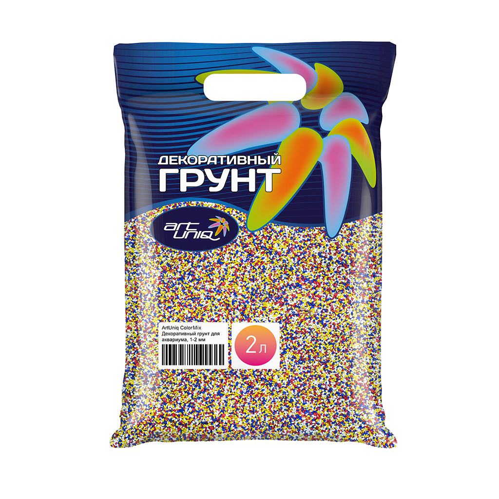 фото Грунт artuniq colormix confetti 1-2мм 3кг