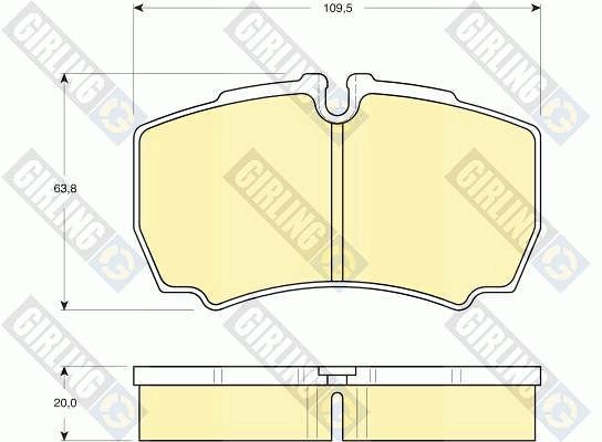 

Тормозные колодки дисковые GIRLING 6115359