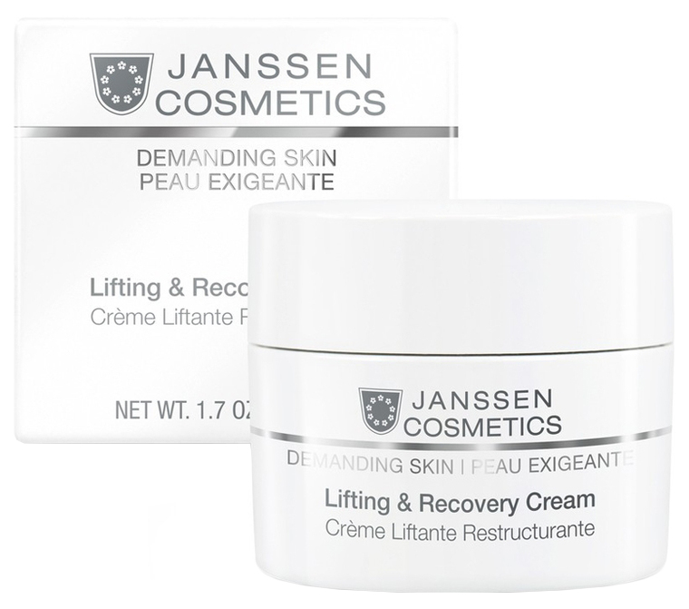 Крем для лица Janssen Cosmetics Lifting & Recovery Cream 50 мл janssen cosmetics интенсивно восстанавливающий anti age флюид с ретинолом 7 х 2 мл