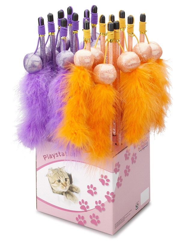 

Дразнилка для кошек Ebi TICKLE FUN пластик, в ассортименте, 40 см, TICKLE FUN