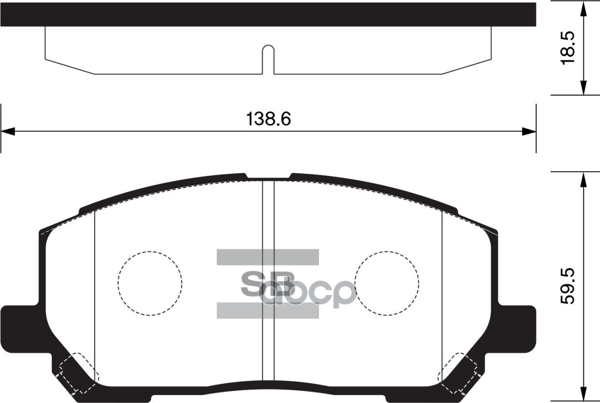 фото Комплект тормозных колодок sangsin brake sp1384