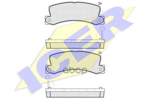 

Комплект тормозных колодок ICER 180734