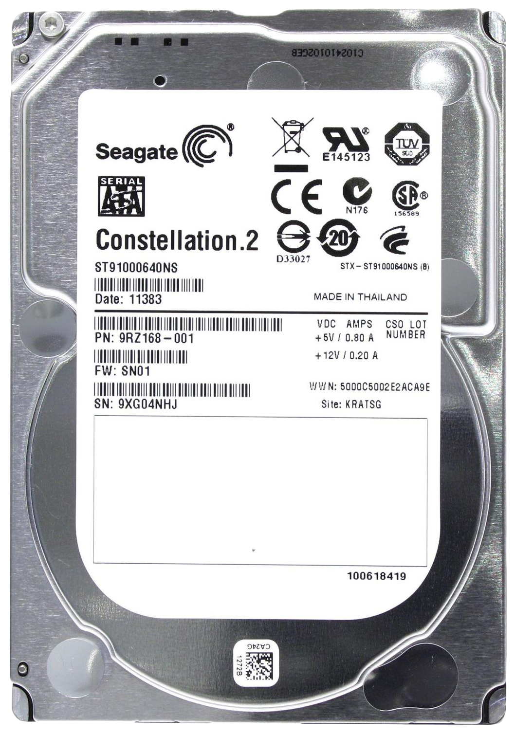 Жесткий диск Seagate Constellation 1ТБ (ST91000640NS)