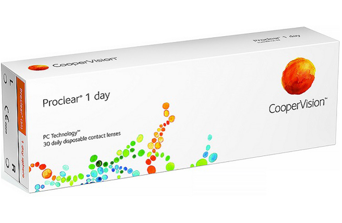 фото Контактные линзы proclear 1 day 30 линз r 8,7 -5,75