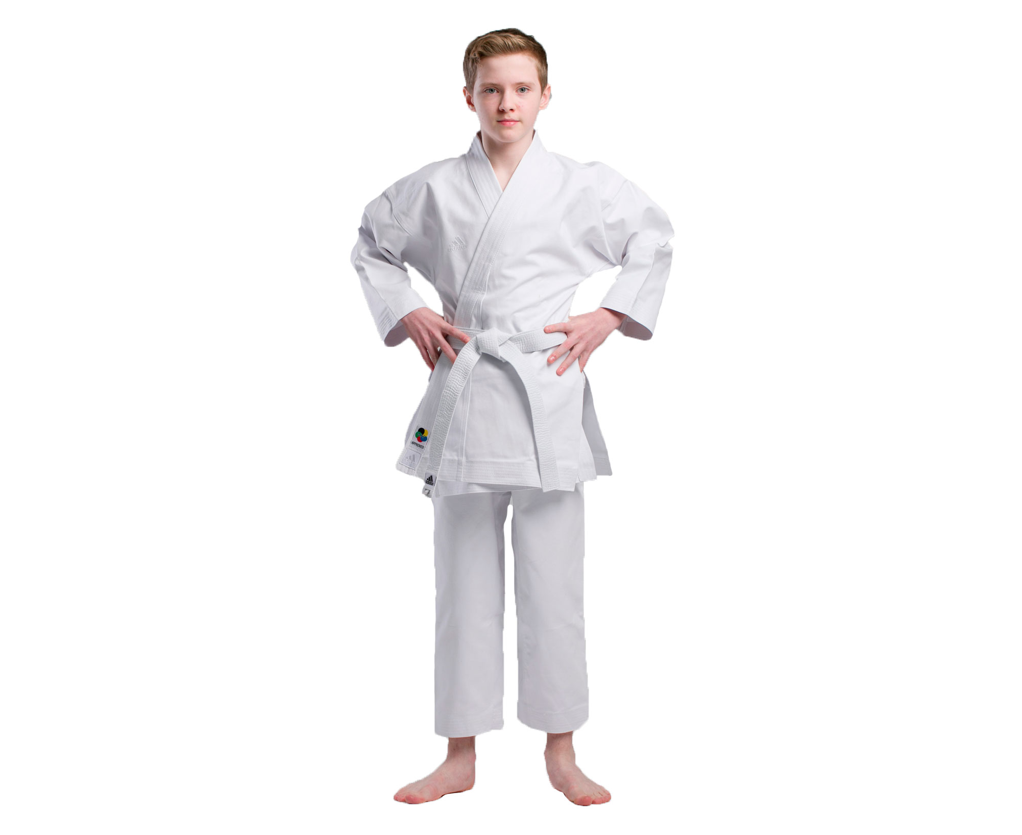 фото Кимоно adidas kigai european cut wkf, white, 180