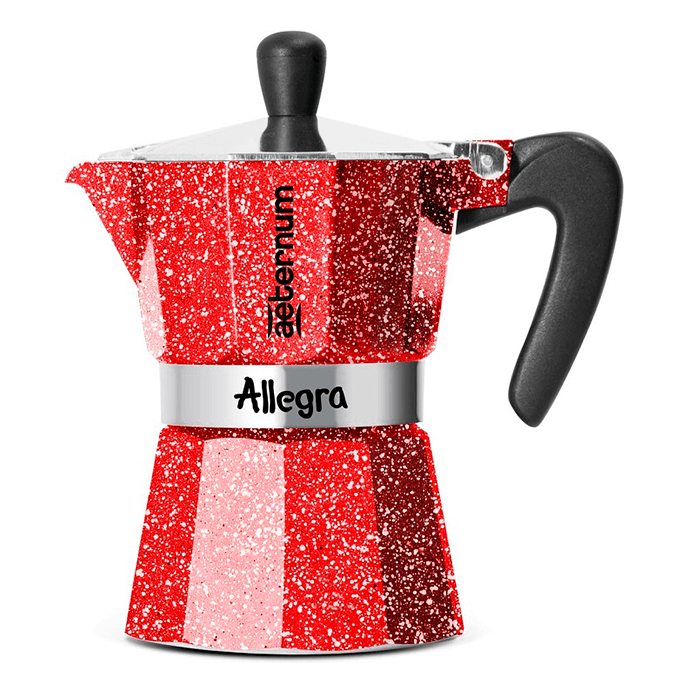 фото Кофеварка гейзерная aeternum/bialetti allegra rubin на 3 чашки