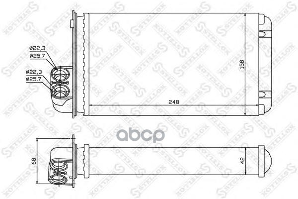 фото Радиатор печки stellox 1035042sx