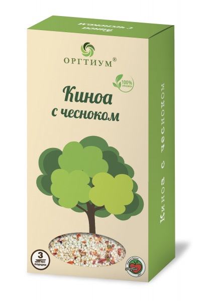 

Киноа Оргтиум с чесноком 180 г