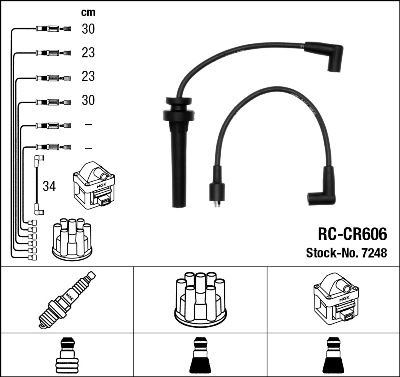 

Комплект проводов зажигания NGK 7248