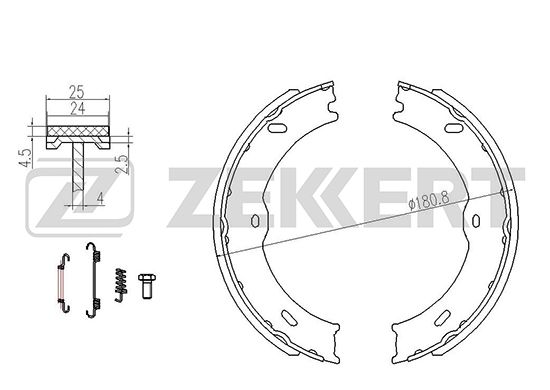 фото Комплект тормозных колодок zekkert bk-4166