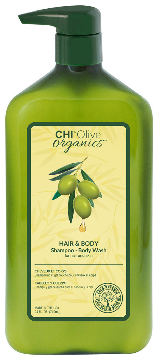 фото Шампунь chi olive organics hair and body shampoo body wash 710 мл