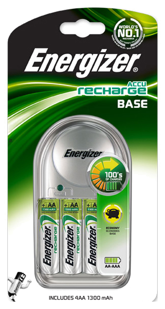 Зарядное устройство + аккумуляторы Energizer Base 4AA 1300mAh