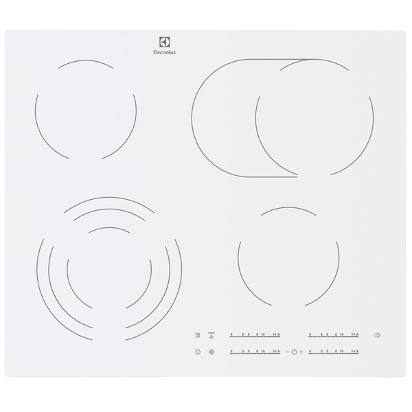 фото Встраиваемая варочная панель электрическая electrolux ehf96547iw white