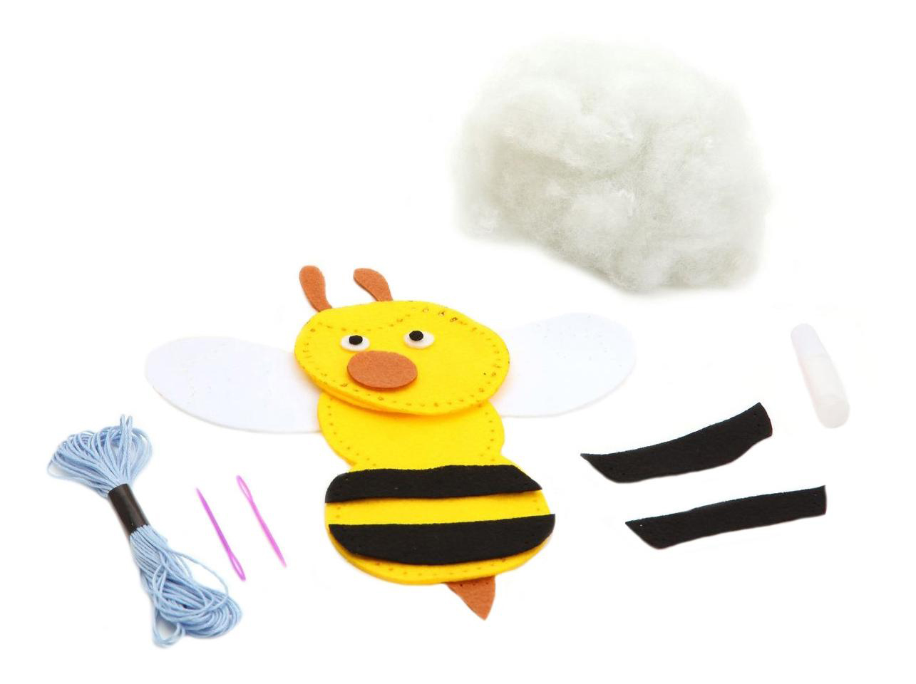 Купить Набор для творчества Bondibon мк игрушка из фетра. пчела,