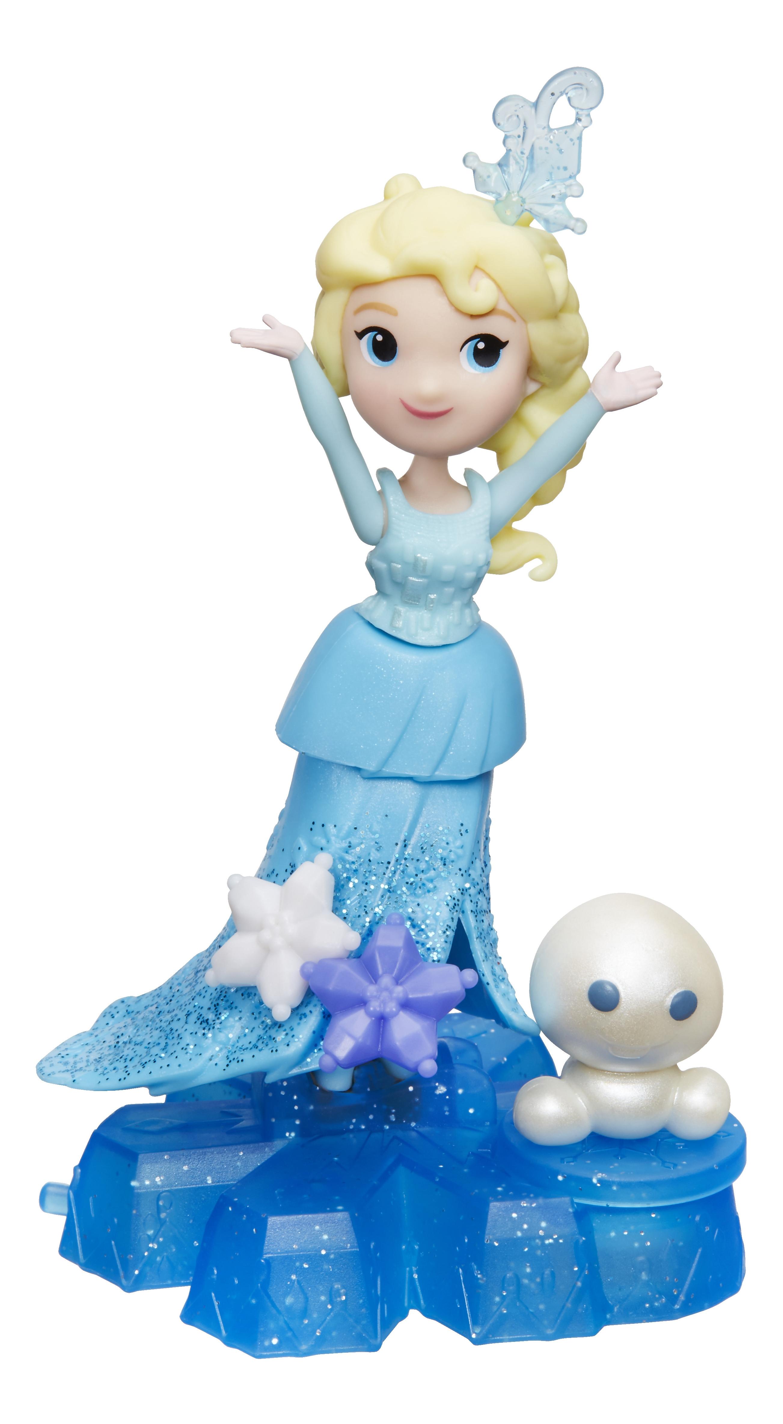 фото Маленькая кукла disney на движущейся платформе-снежинке b9249 b9873 disney frozen