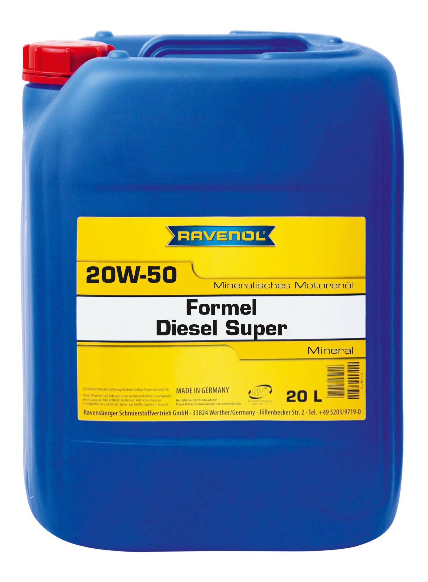 фото Моторное масло ravenol formel diesel super 20w-50 20л