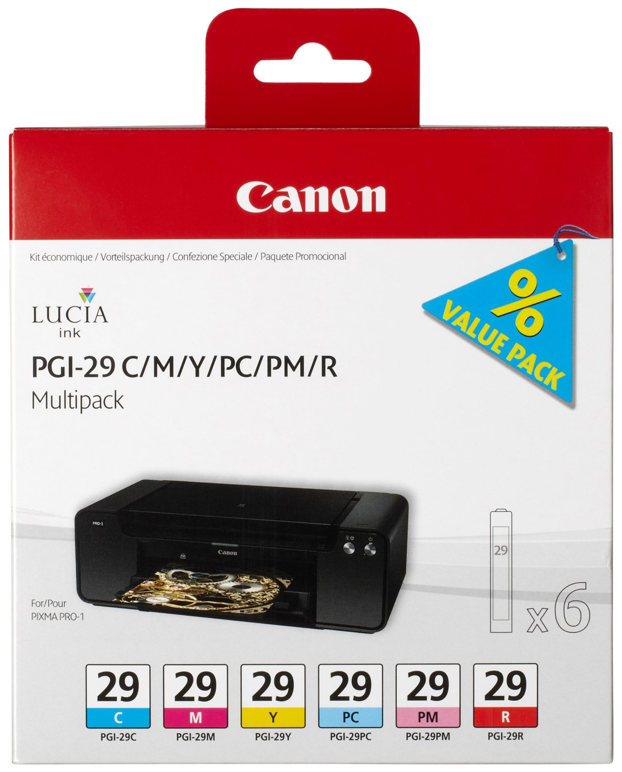 фото Картридж для струйного принтера canon pgi-29 cmy/pc/pm/r (4873b005) цветной, оригинал