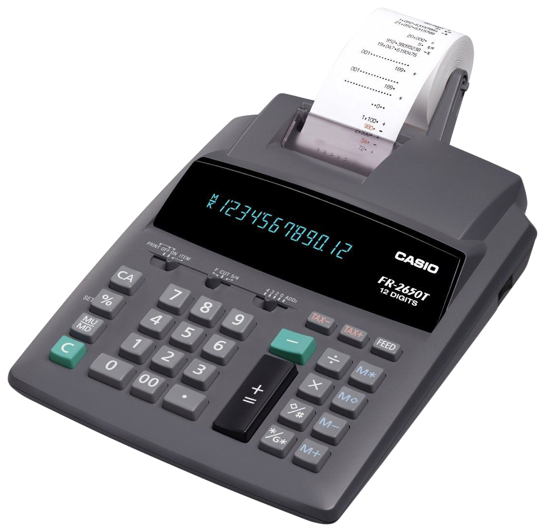 

Калькулятор Casio 2650TGYB Серый, 2650TGYB