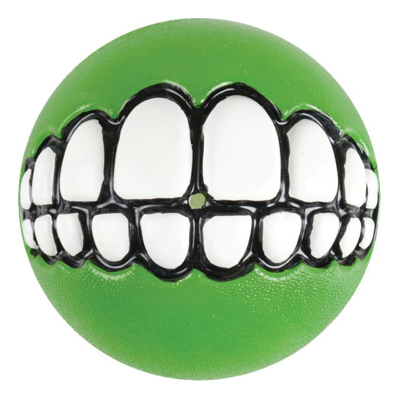 Мяч для собак Rogz Grinz M, зеленый, 6,4 см