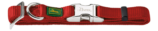 

Ошейник HUNTER ALU-Strong M Нейлон бордо 40-55см, ALU-Strong