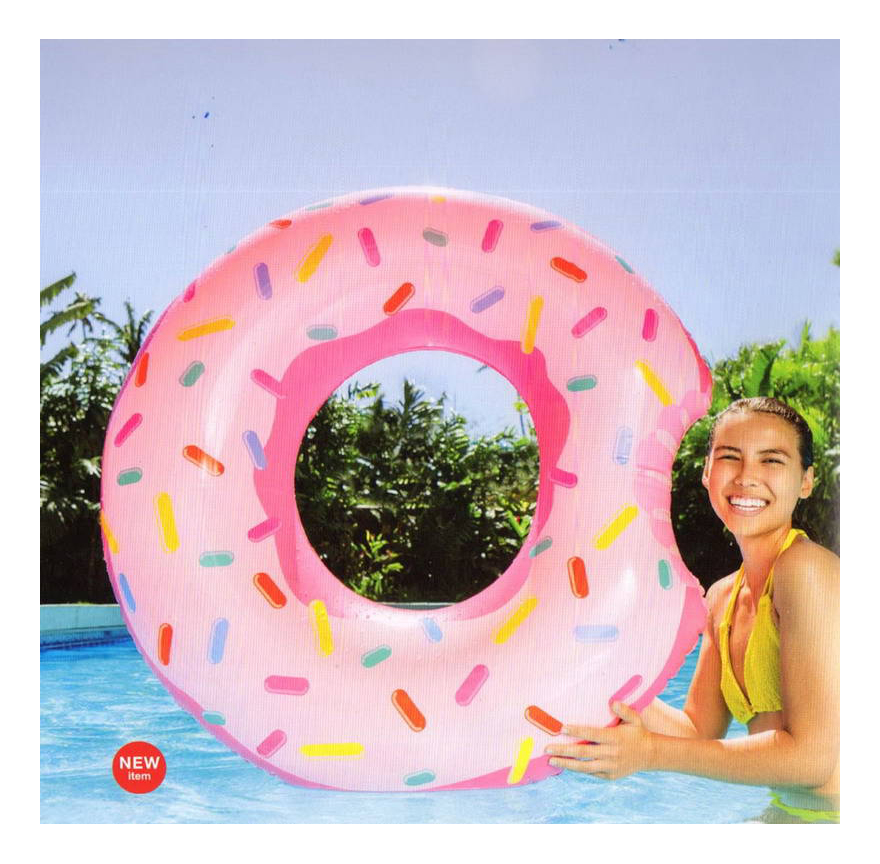 Круг для купания Intex Пончик круг для плавания intex пончик с глазурью 56263