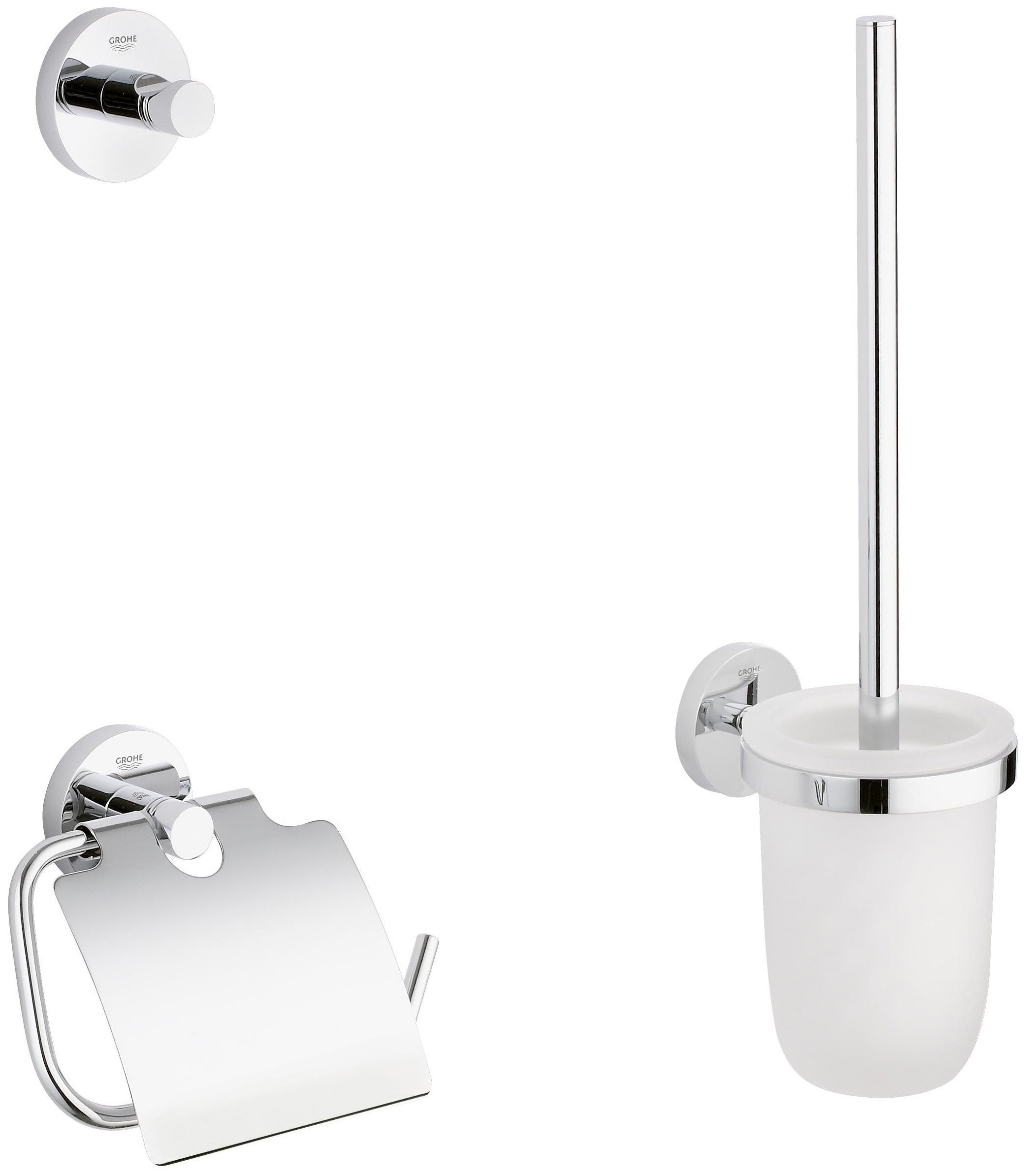 фото Набор для ванной комнаты grohe essentials (3 пр.) 40407001