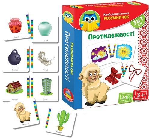 Развивающая игра Vladi Toys Клуб дошкольников Умнички: Противоположности (VT1306-04) развивающая игра дрофа медиа мои первые игры противоположности