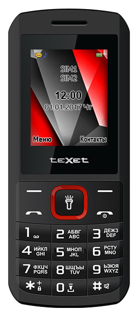 

Мобильный телефон teXet TM-127 Black, TM-127