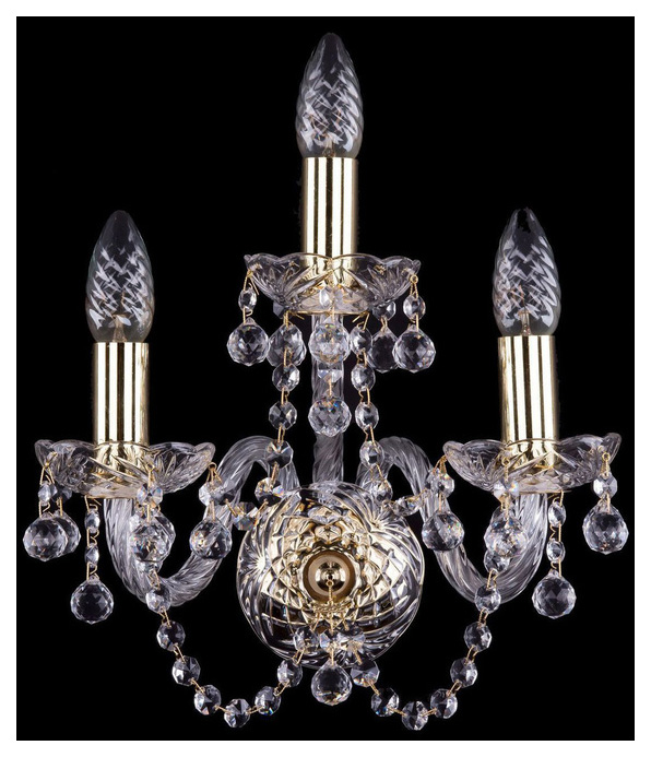 фото Бра bohemia ivele crystal 1400/3/g/balls e14