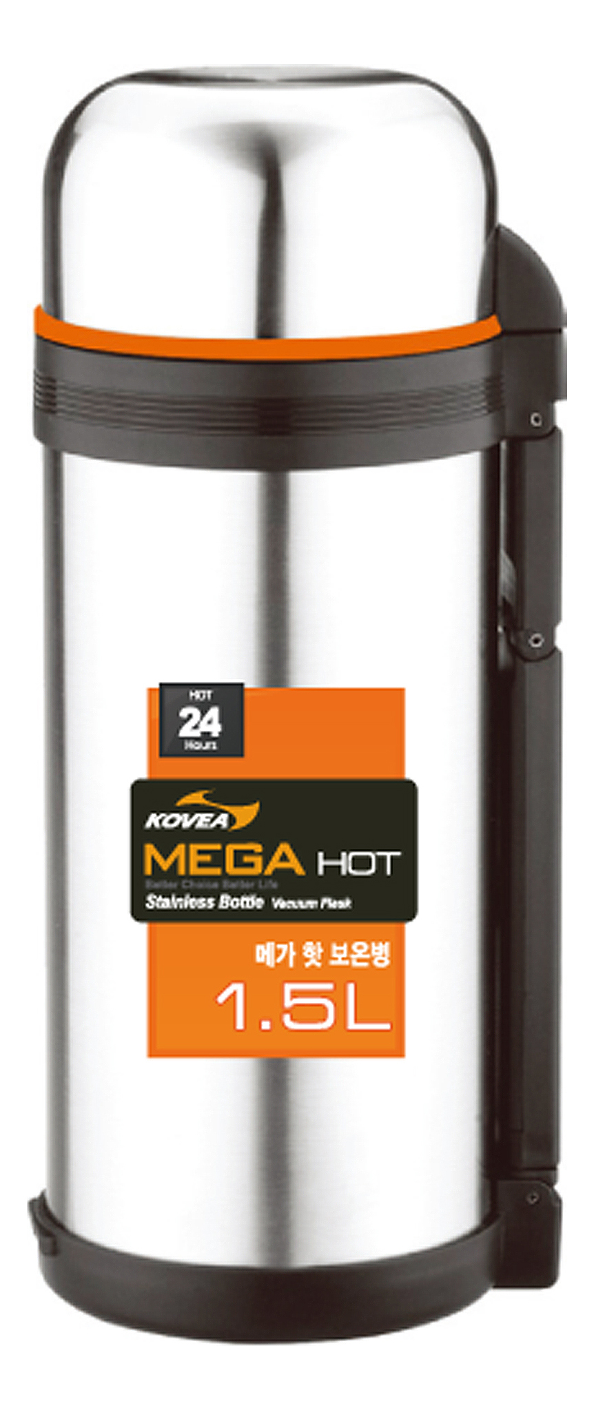 

Термос Kovea Mega Hot УТ07578 1,5 л серебристый/черный, Mega Hot УТ07578