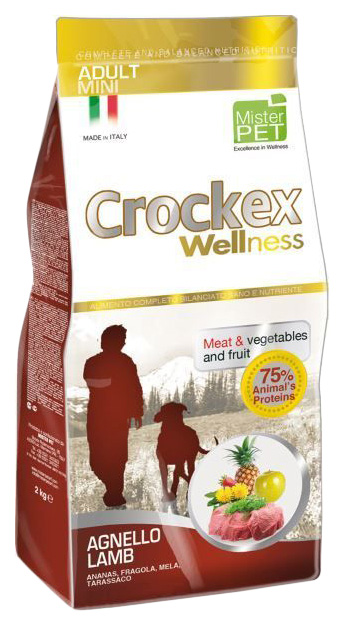 фото Сухой корм для собак crockex wellness adult mini, ягненок, рис, 7.5кг