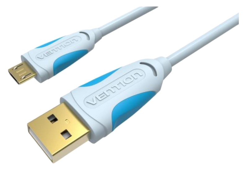 фото Кабель vention microusb 1м blue