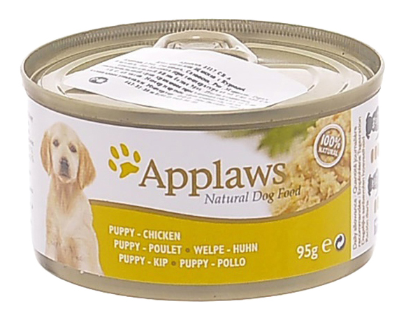 

Консервы для щенков Applaws, курица, 95г, курица, 95 г