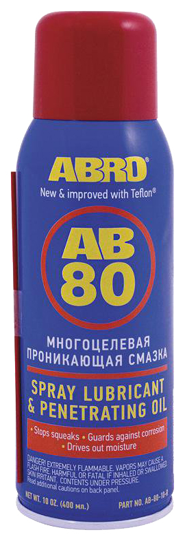 Смазка ABRO AB-80-R спрей универсальная с тефлоном 333₽