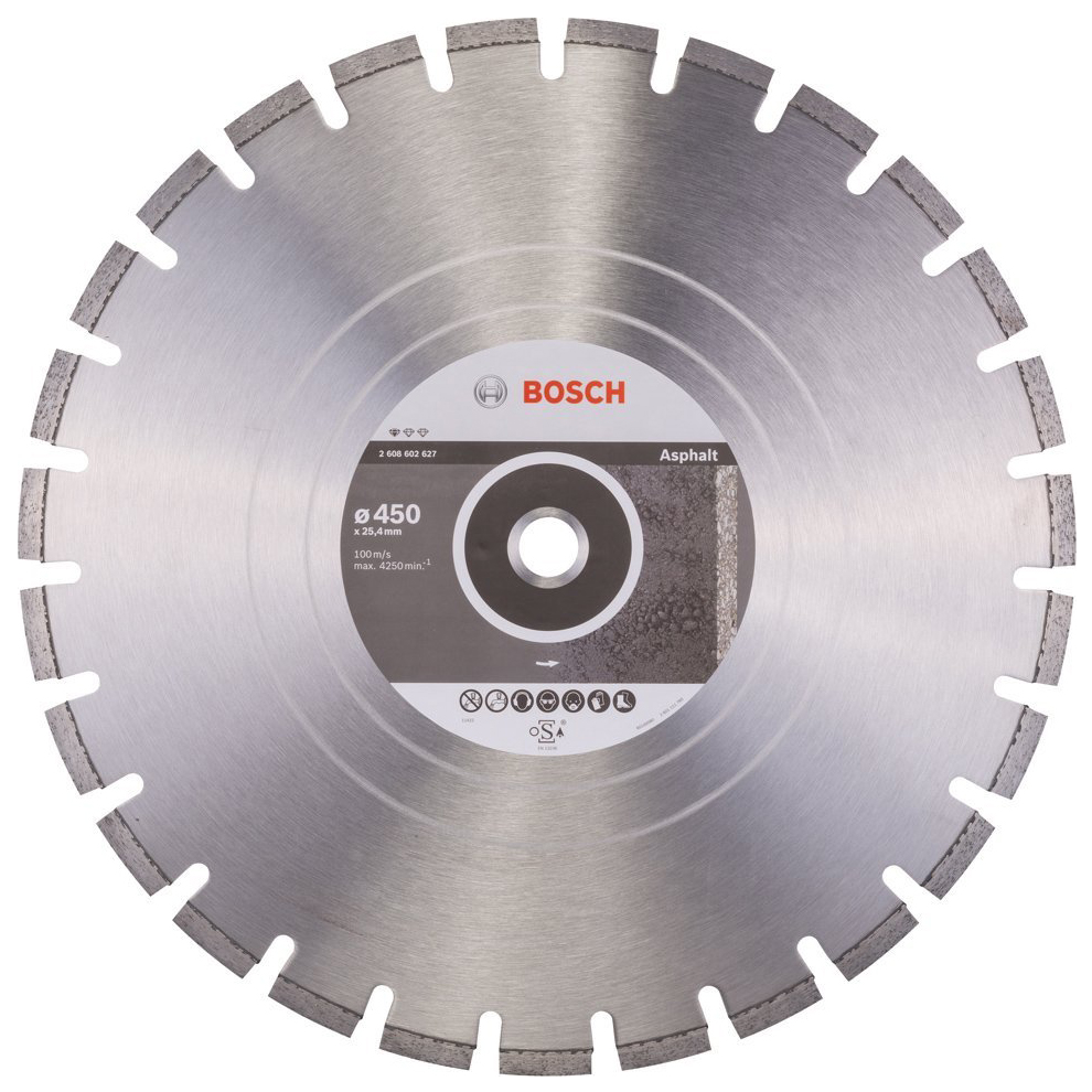 Диск отрезной алмазный Bosch Stf Asphalt450-25,4 2608602627