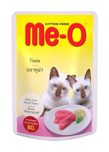 фото Влажный корм для котят me-o kitten, тунец в желе, 80г