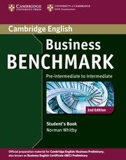 фото Business benchmark 2ed pre-int/int bus prelim sb cambridge university press