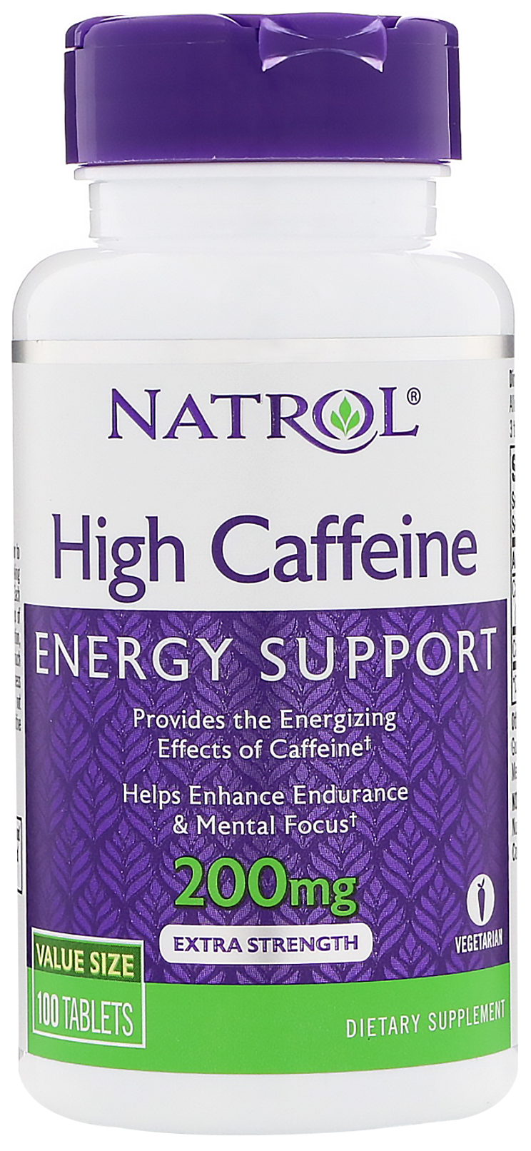 фото Энергетик natrol high caffeine, 100 таблеток, unflavoured