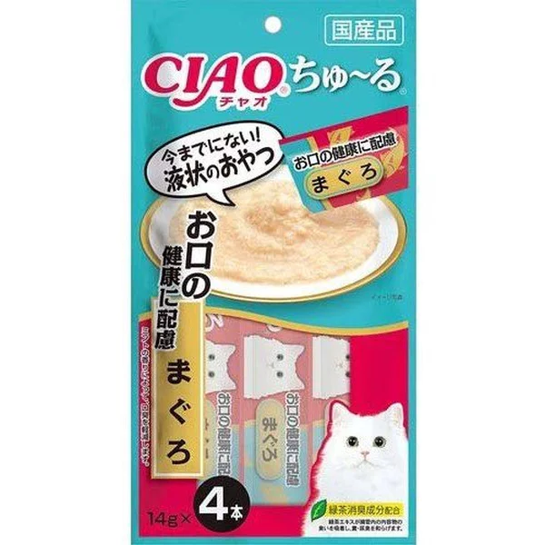фото Лакомство для кошек ciao, соус, для здоровья зубов и десен, 70г