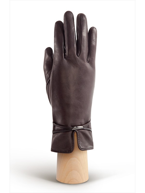 Перчатки женские Eleganzza IS851 коричневые 6.5