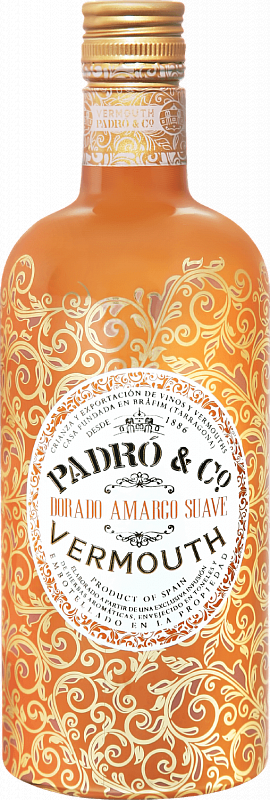 фото Вермут vermouth padró&co, dorado amargo suave ,сладкий, 18 %, 750 мл