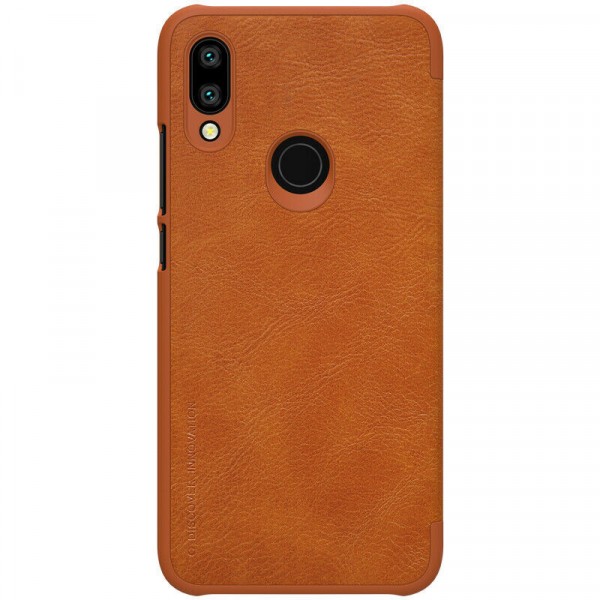 фото Чехол nillkin qin series для xiaomi redmi 7 brown