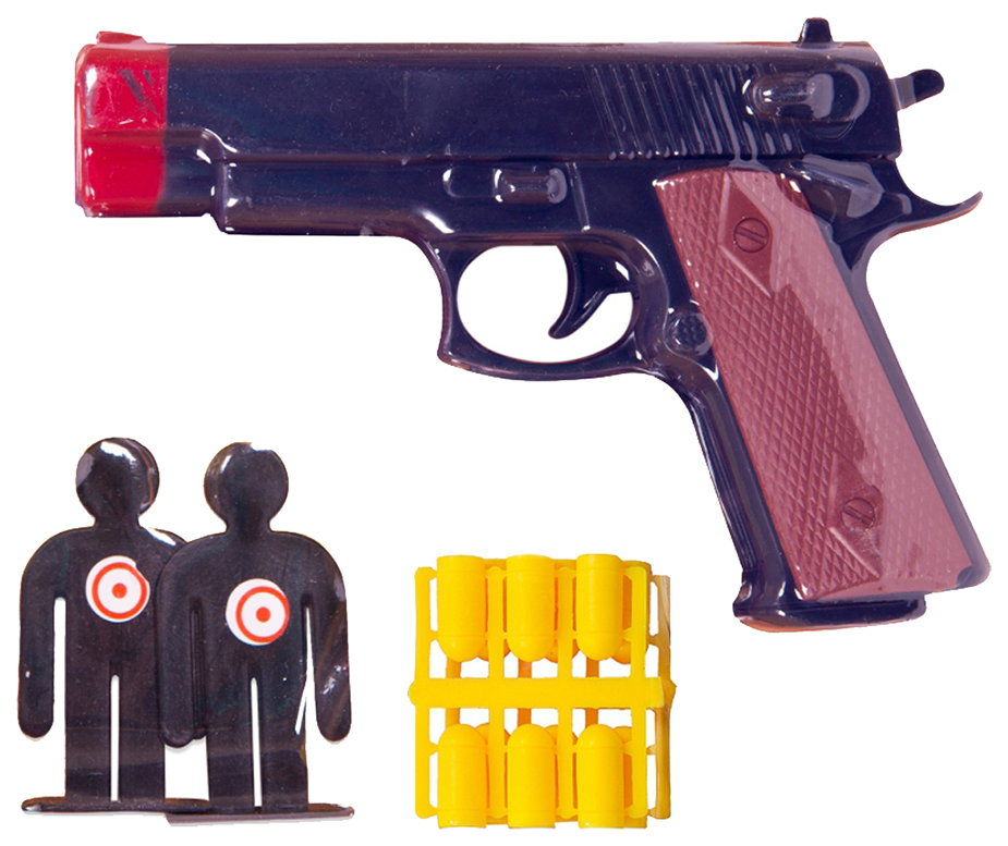Штурмовой пистолет игрушка Abtoys с пулями и мишенями ARS-263 пистолет штурмовой в наборе с пульками и мишенями на блистере 15x3x25 5 см